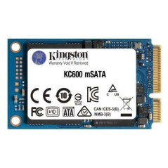 Kingston KC600 Solid Hard Drive SSD 256GB SATA3 mSATA 3D TLC NAND